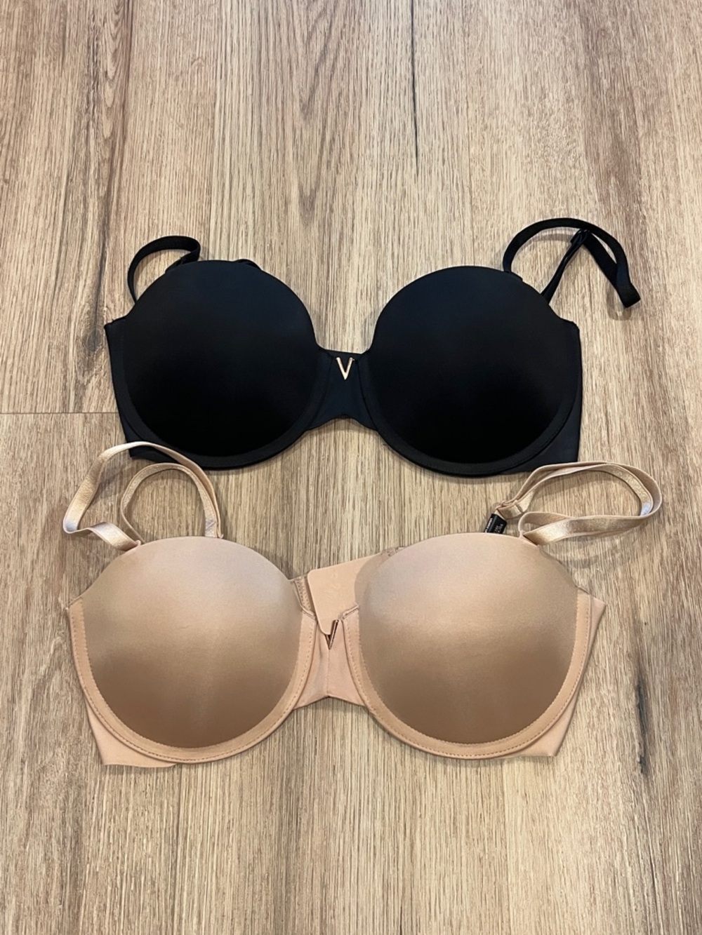 Victoria's Secret Black & Nude Multi-way Lightly Lined Bras - Duo Pack